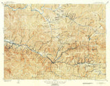 1901 Topo Map of Coeur D'Alene District Idaho