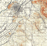 1901 Topo Map of Riverside California El Sobrante De San Jacinto