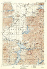 1903 Topo Map of Rathdrum Idaho Coeur D Alene Lake