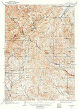 1904 Topo Map of Kirwin Wyoming Shoshone National Forest