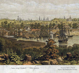 1860 Panoramic Map of Victoria Vancouver Island Canada