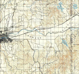 1901 Topo Map of Spokane Washington Newman Lake