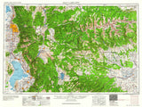 1960 Topo Map of Salt Lake City Utah Heber Provo