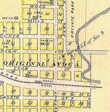 1875 Map of Avoca Pottawattamie County Iowa