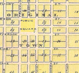 1875 Map of Corydon Wayne County Iowa