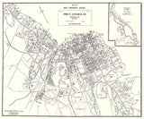 1935 Map of Bar Harbor Maine Duck Brook Hulls Cove