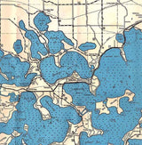 1960 Map of Lake Minnetonka Wayzata Minnesota