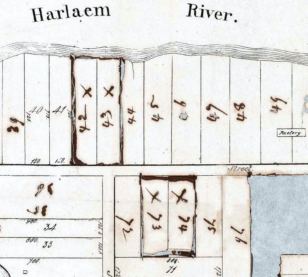 1834 Map of Great Barn Island New York