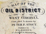 1864 Map of the West Virginia Oil District