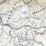 1865 Map of Oil District of West Virginia