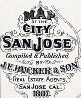 1887 Map of San Jose California