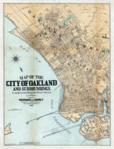 1888 Map of Oakland California
