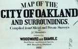 1888 Map of Oakland California