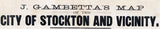 1891 Map of Stockton California