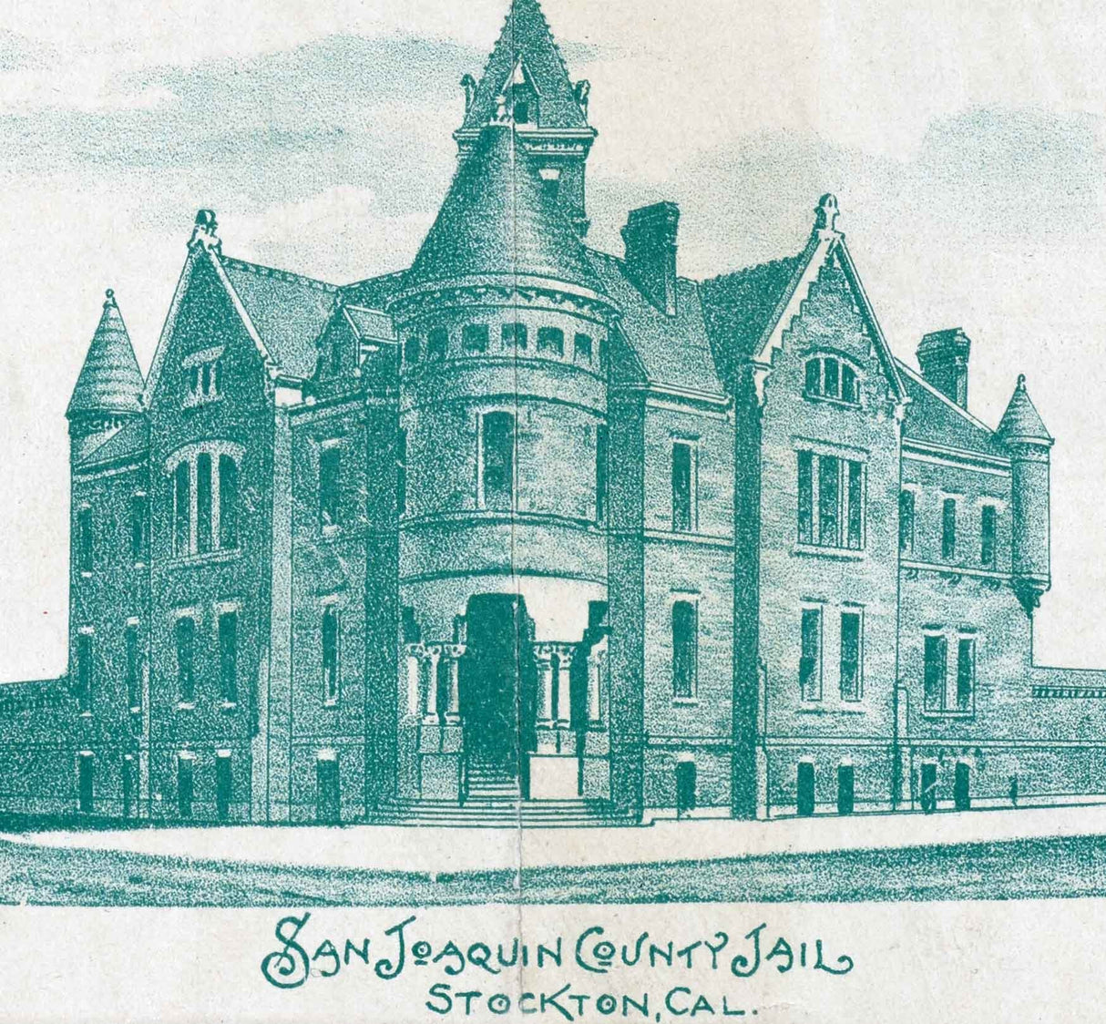 1896 Map of Stockton California