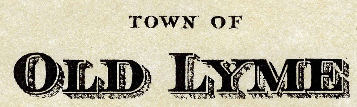 1868 Map of Old Lyme Rogers Lake Laysville Connecticut