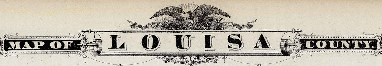 1875 Map of Louisa County Iowa
