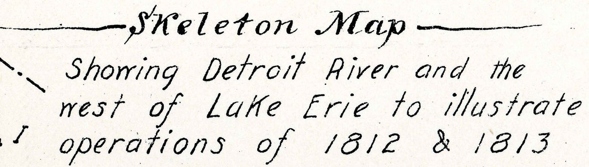 1893 Map of Lake Saint Clair Detroit River and West Lake Erie