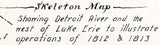 1893 Map of Lake Saint Clair Detroit River and West Lake Erie