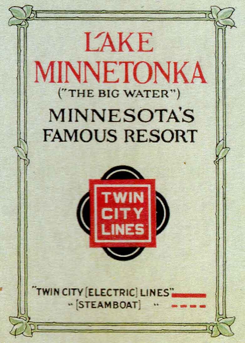 1907 Map of Lake Minnetonka Minnesota