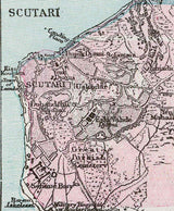 1900 Map of Constantinople Scutari The Golden Horn