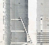 1853 Map of Lake Pontchartrain Harbour & Breakwater Louisiana