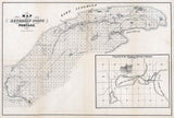 1880 Map of Keweenaw Point and Portage Lake Superior