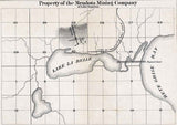 1880 Map of Keweenaw Point and Portage Lake Superior