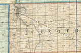 1861 Farm Line Map of Grant County Indiana