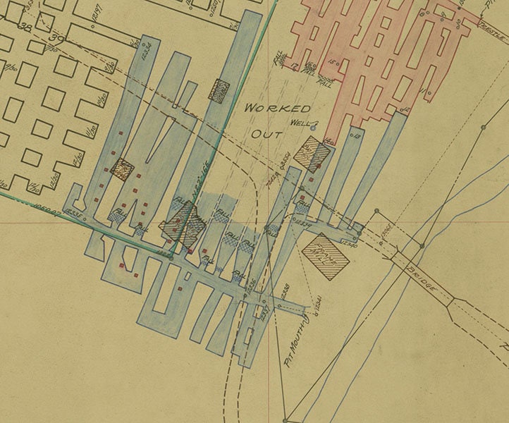 1900s Early Map of Vesta Mine Washington County PA