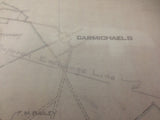 1920 Nemacolin Mine Map Carmichaels Greene County Pa