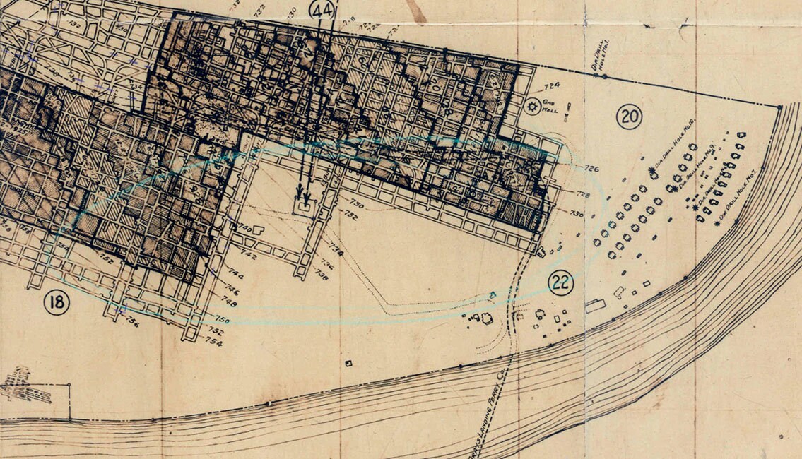 1927 Map of Alicia Mine No 2 Greene County Pa