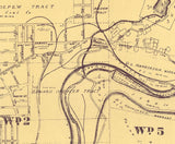 1933 Map of Dunmore PA Scranton