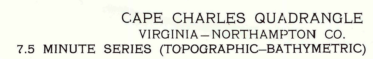 1968 Topo Map of Cape Charles Virginia