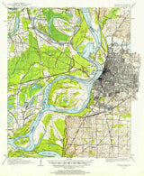 1916 Topo Map of Memphis Tennessee