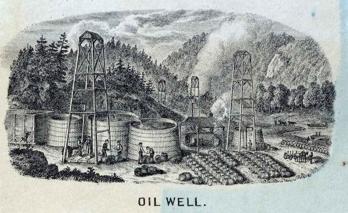 1860 Map of Venango Crawford and Warren County Pennsylvania Oil Regions