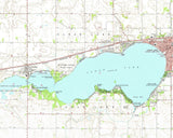 1972 Map of Clear Lake Iowa