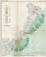 1921 Map of Cook Inlet Oil fields Alaska