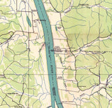 1936 Topo Map of Rushing Kentucky Tennessee