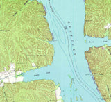 1949 Topo Map of Harmon Creek Tennessee