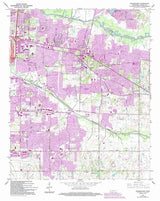 1965 Topo Map of Germantown Tennessee Memphis