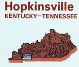 1980 Topo Map of Hopkinsville Kentucky Cadiz Fort Campbell