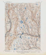 1892 Topo Map of Honesdale Pennsylvania Quadrangle