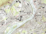 1999 Topo Map of Pittston Pennsylvania Quadrangle