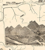 1871 Map of the White Mountains of New Hampshire