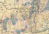 1881 Map of the White Mountains of New Hampshire