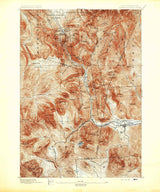 1895 Topo Map of Crawford Notch New Hampshire White Mountains
