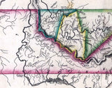 1817 Map of the State of Tennessee