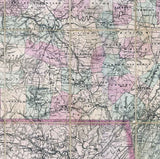 1876 Map of the State of Tennessee