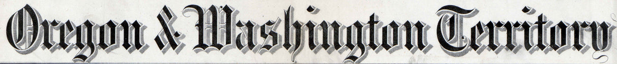 1880 Map of Colton Township Oregon and Washington Territory
